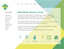 Tablet Screenshot of maler-mathis.ch